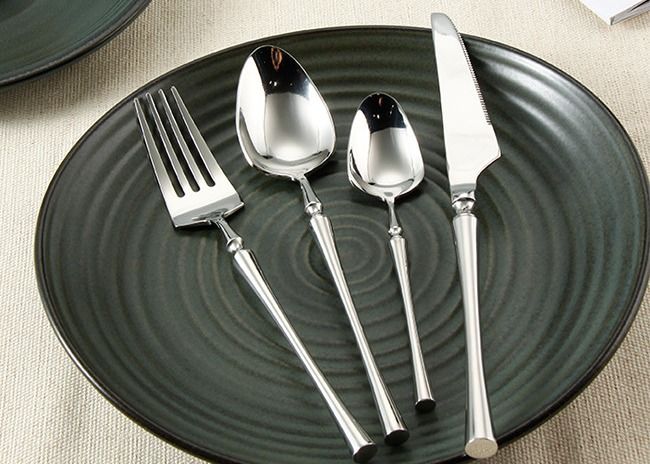 SGS 12pcs Mirror Polished Stainless Steel Silverware Set For 3