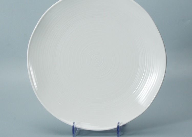 KX Series 20Pcs Irregular White Porcelain Dinnerware Sets